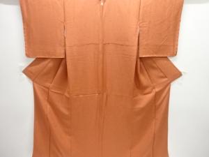 未使用品　菊模様織り出し一つ紋色無地着物